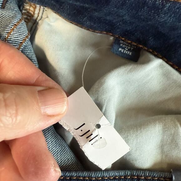 J Jill Jeans Women's Wide Leg Petite Upton Wash Sz 6 Relaxed Bohemian Boho NWT - Picture 5 of 10